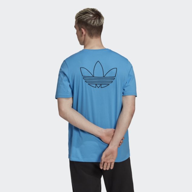 Camiseta Estilo Trefoil Serie Adidas Azul