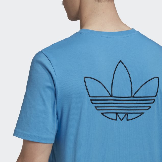 Camiseta Estilo Trefoil Serie Adidas Azul