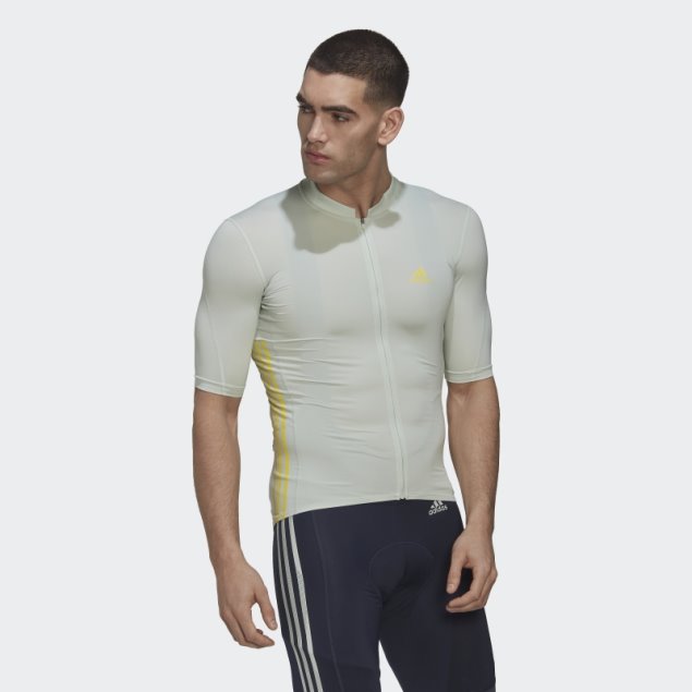 Maillot Ciclista Manga Corta Adidas Amarillo