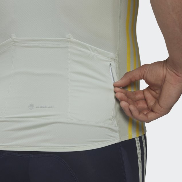 Maillot Ciclista Manga Corta Adidas Amarillo