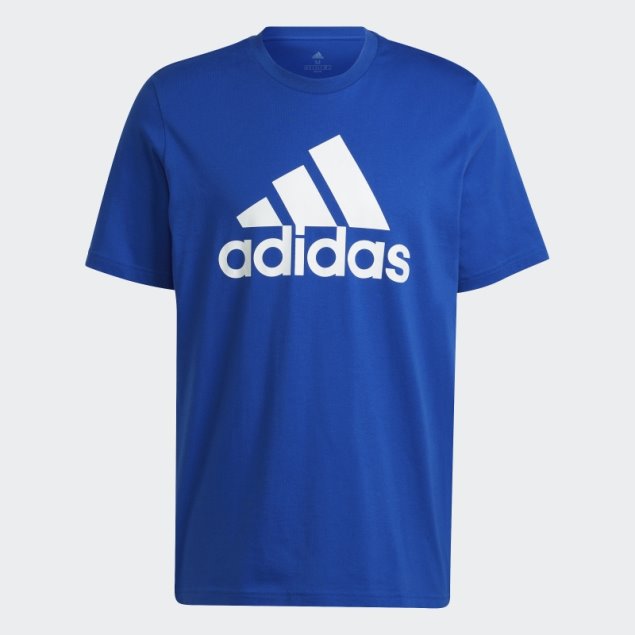 Camiseta Essentials Con Logo Grande Adidas Azul Royal