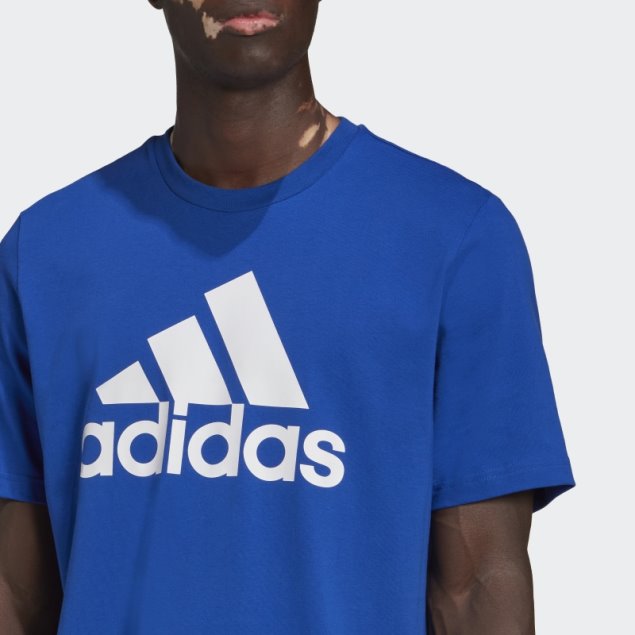 Camiseta Essentials Con Logo Grande Adidas Azul Royal