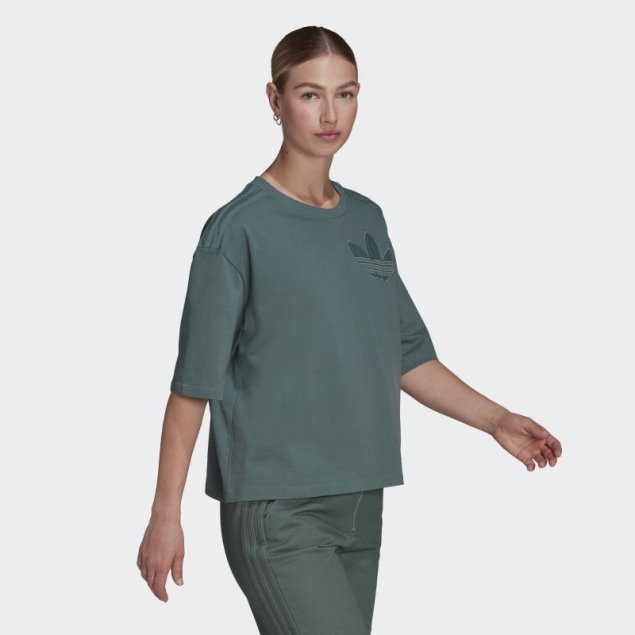 Camiseta Con Parche De Trébol Adidas Esmeralda Técnica