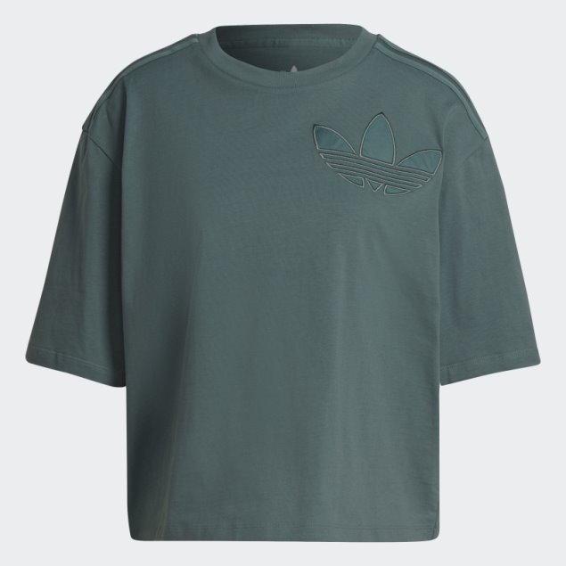 Camiseta Con Parche De Trébol Adidas Esmeralda Técnica