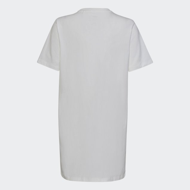 Vestido De Camiseta Con Logo Gráfico Adidas Blanco