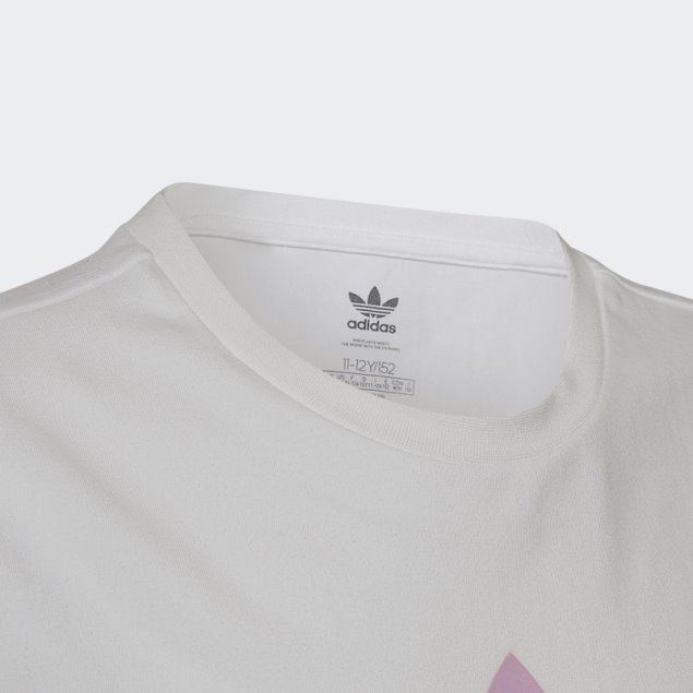 Vestido De Camiseta Con Logo Gráfico Adidas Blanco