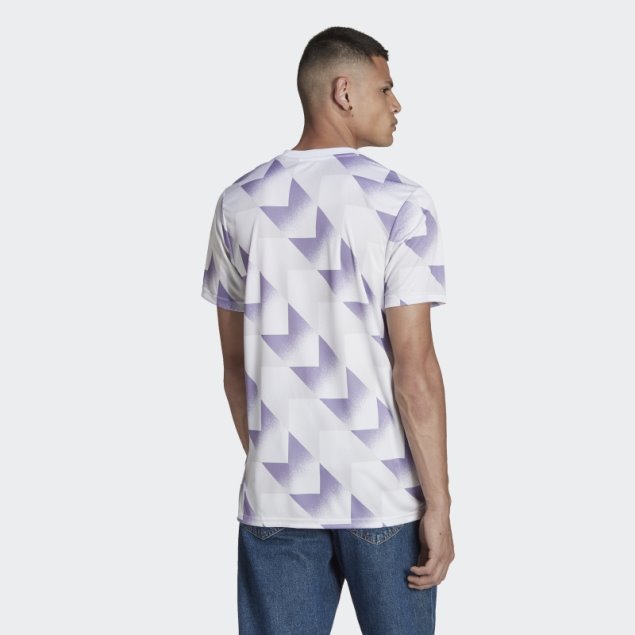 Camiseta Adidas Blanca Pre-partido Real Madrid