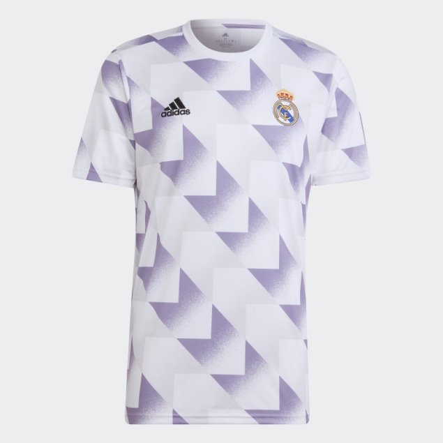 Camiseta Adidas Blanca Pre-partido Real Madrid