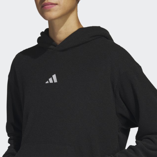 Adidas Sudadera Con Capucha Corta Negra