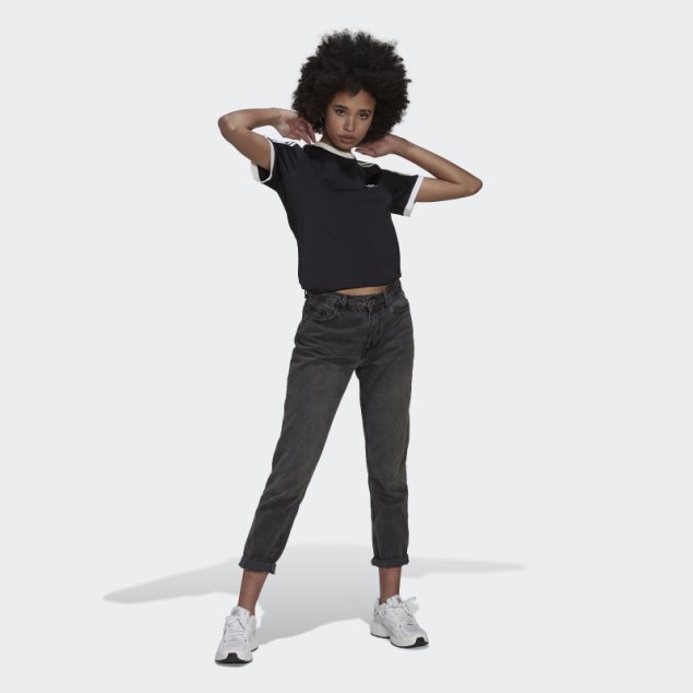 Adidas Adicolor Classics Slim 3-stripes Camiseta Negra