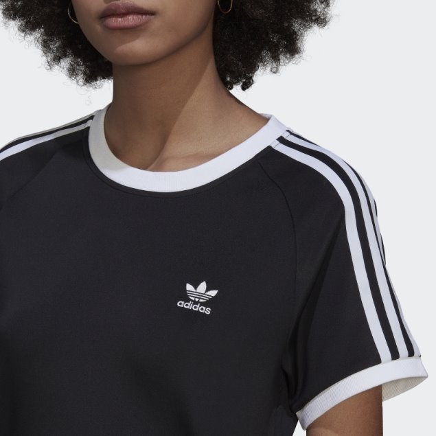 Adidas Adicolor Classics Slim 3-stripes Camiseta Negra