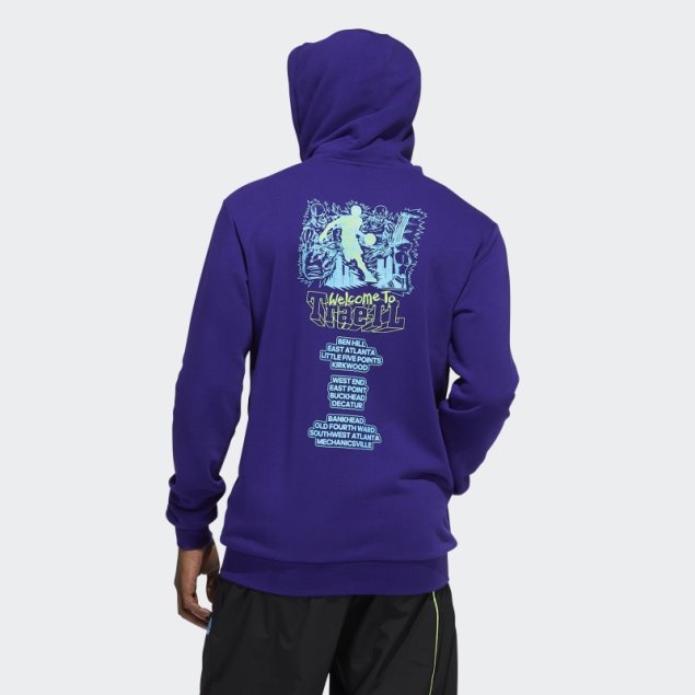 Adidas Trae Sudadera Morada