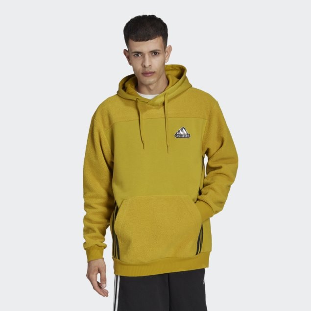 Sudadera Con Capucha Verde Oliva Essentials Adidas