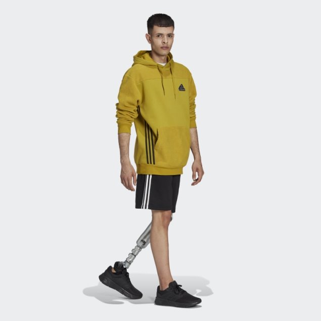 Sudadera Con Capucha Verde Oliva Essentials Adidas