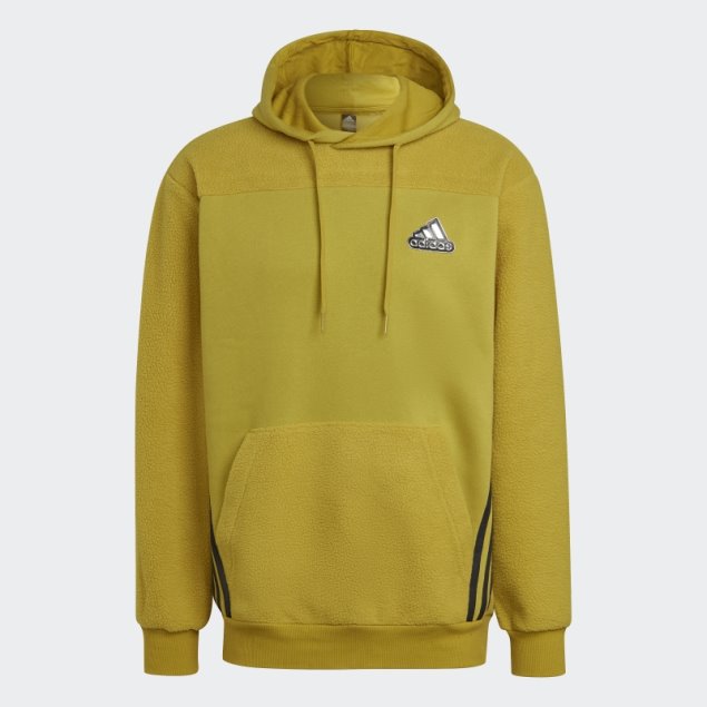 Sudadera Con Capucha Verde Oliva Essentials Adidas