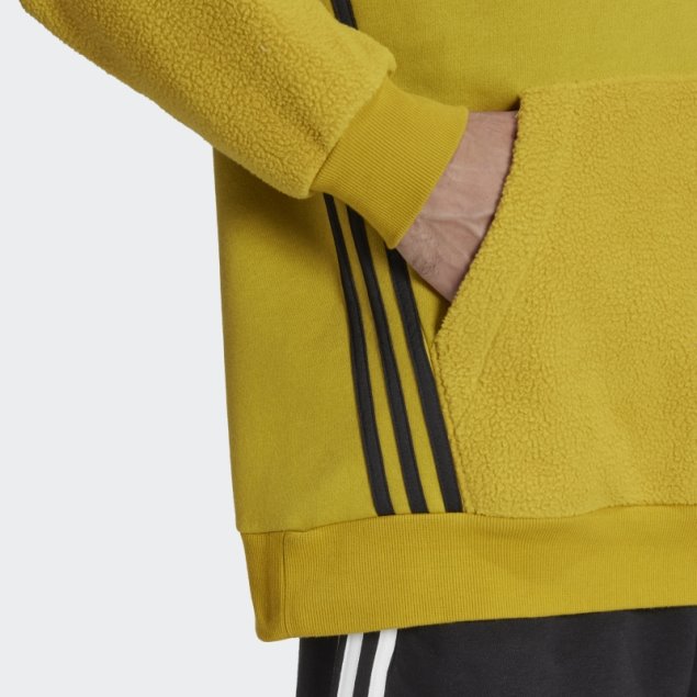 Sudadera Con Capucha Verde Oliva Essentials Adidas