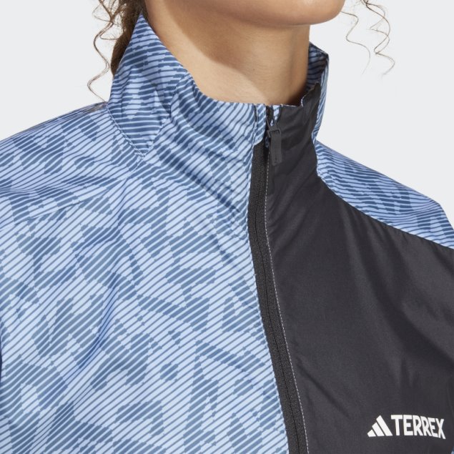 Chaqueta Cortavientos Adidas Terrex Trail Running Azul Amanecer