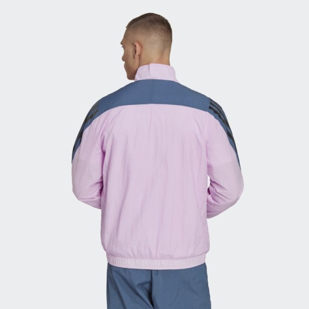 Chaqueta De Chándal Tejida Con 3 Rayas De Iconos Del Futuro Adidas Lila