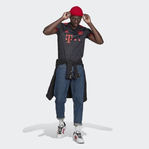 Adidas Camiseta Fc Bayern 22/23 Tercera Equipación Autentico Noche Gris Moda