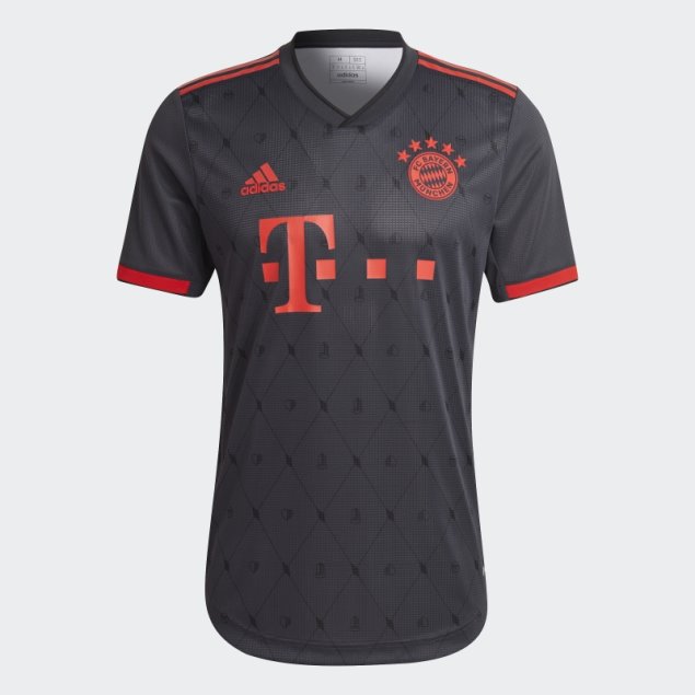 Adidas Camiseta Fc Bayern 22/23 Tercera Equipación Autentico Noche Gris Moda