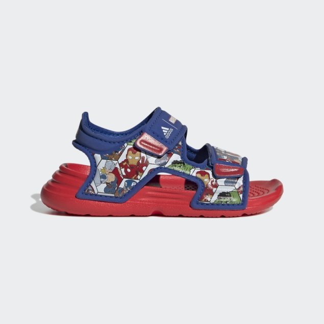 Adidas X Marvel Altaswim Super Hero Aventuras Sandalias Moda Rojo