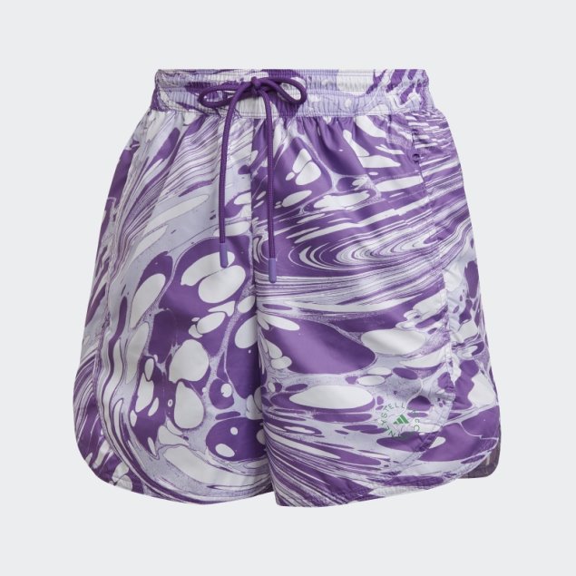 Blanco Adidas By Stella Mccartney Truepurpose Pantalones Cortos De Entrenamiento Estampados Moda