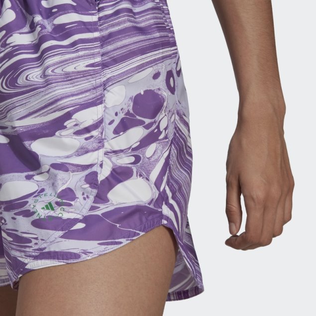 Blanco Adidas By Stella Mccartney Truepurpose Pantalones Cortos De Entrenamiento Estampados Moda