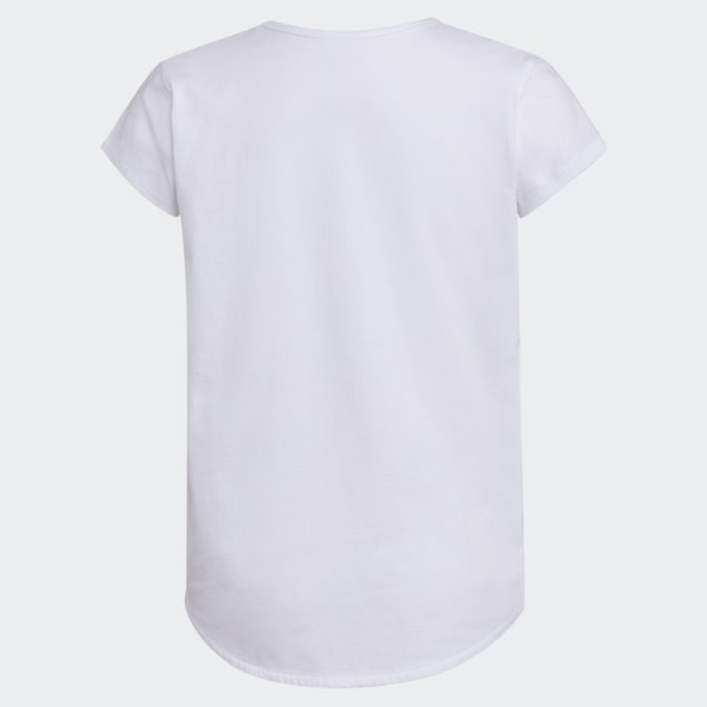 Camiseta Blanca De Manga Corta Adidas