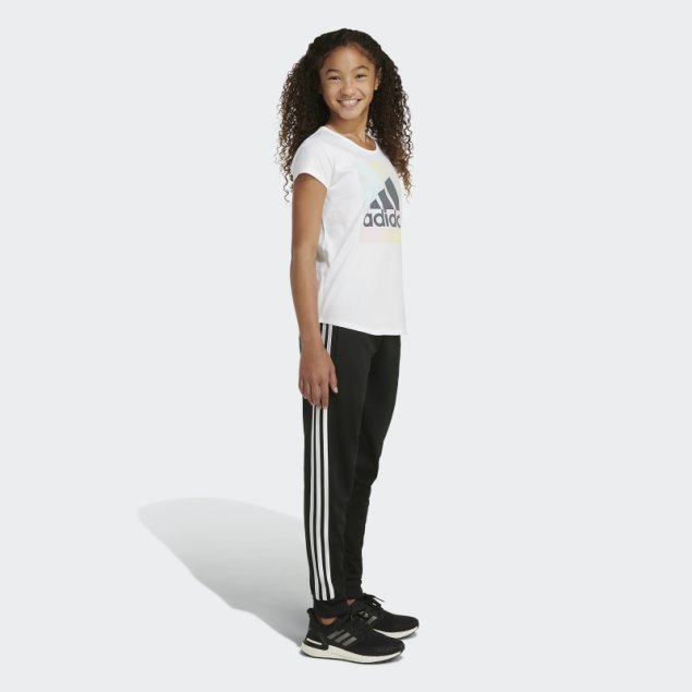 Camiseta Blanca De Manga Corta Adidas