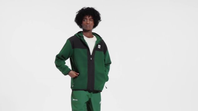 Sudadera Con Capucha De Forro Polar Con Cremallera Completa Adventure Fc Adidas Verde Oscuro