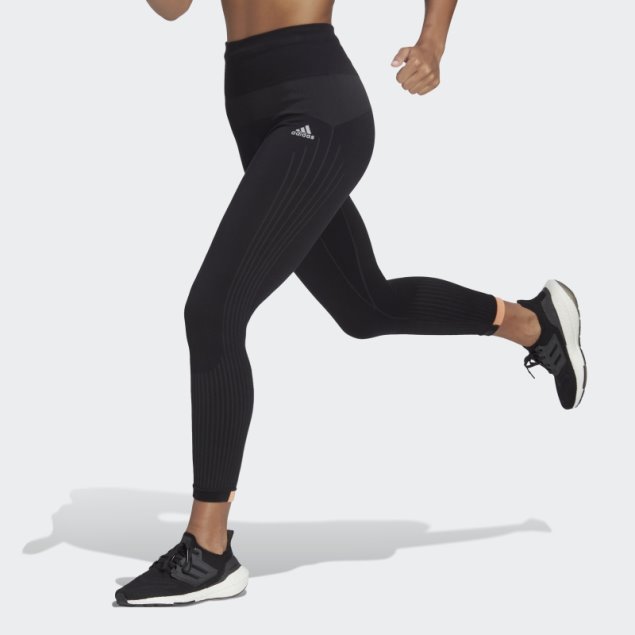 Aeroknit Winter Running Leggings Largos Adidas Negro