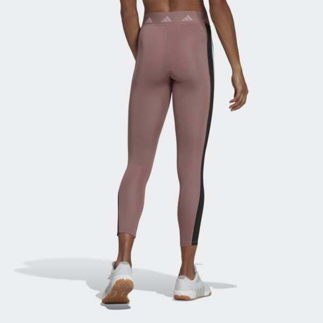 Violeta Adidas Hyperglam Training Techfit 7/8 Leggings