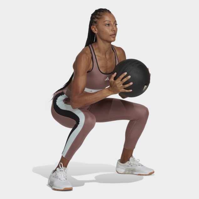 Violeta Adidas Hyperglam Training Techfit 7/8 Leggings