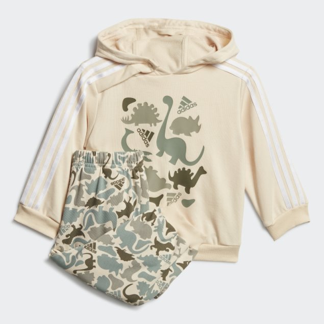 Conjunto De Joggers De Felpa Francesa Con Estampado De Camuflaje Sand Dino De Adidas