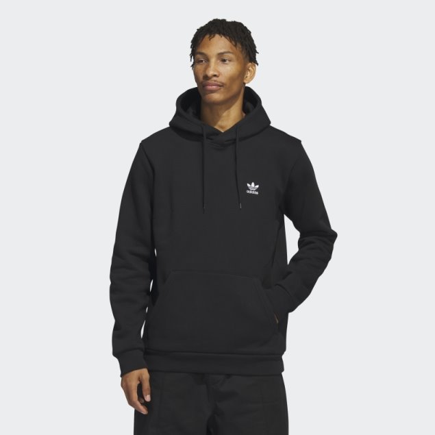 Sudadera Con Capucha Trefoil Essentials Negro Adidas