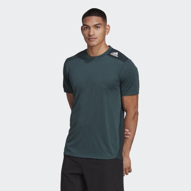 Camiseta Adidas Design 4 Training Heat.rdy Hiit Verde