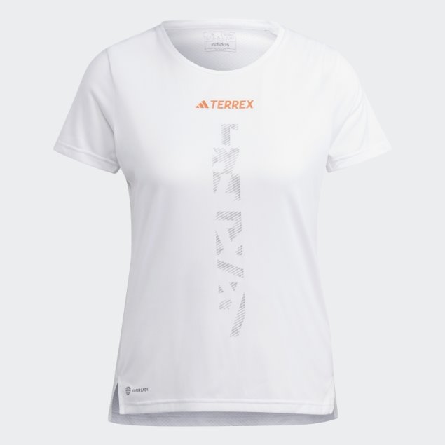 Camiseta Adidas Terrex Agravic Trail Running Blanca