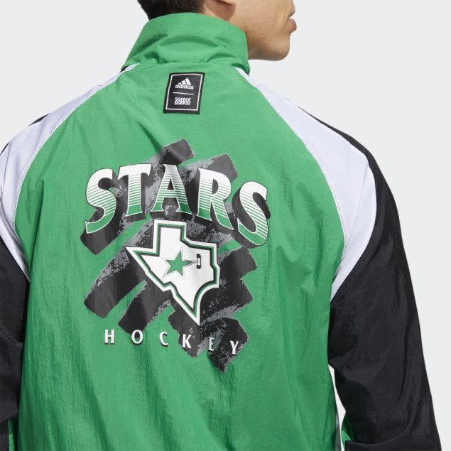 Adidas Chaqueta Retro Verde Medio Con Estrellas Invertidas
