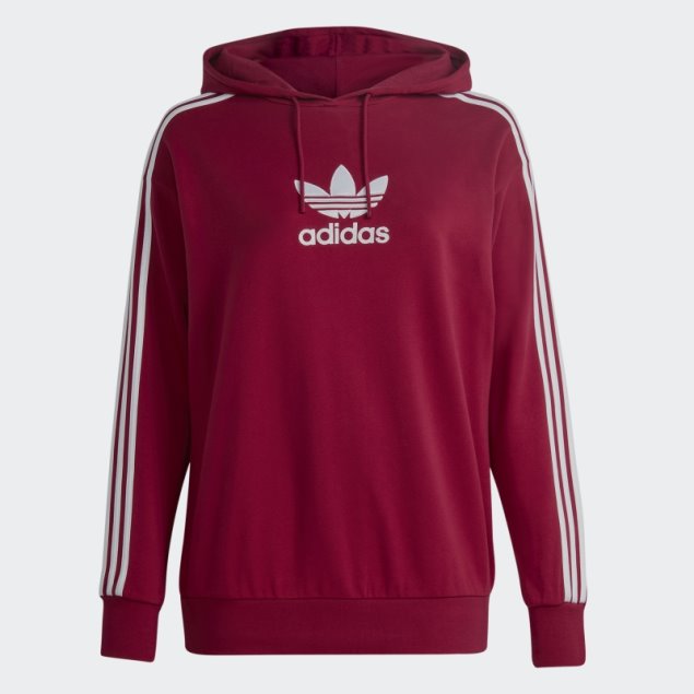Sudadera Con Capucha Adicolor Trefoil (talla Grande) Burdeos Adidas