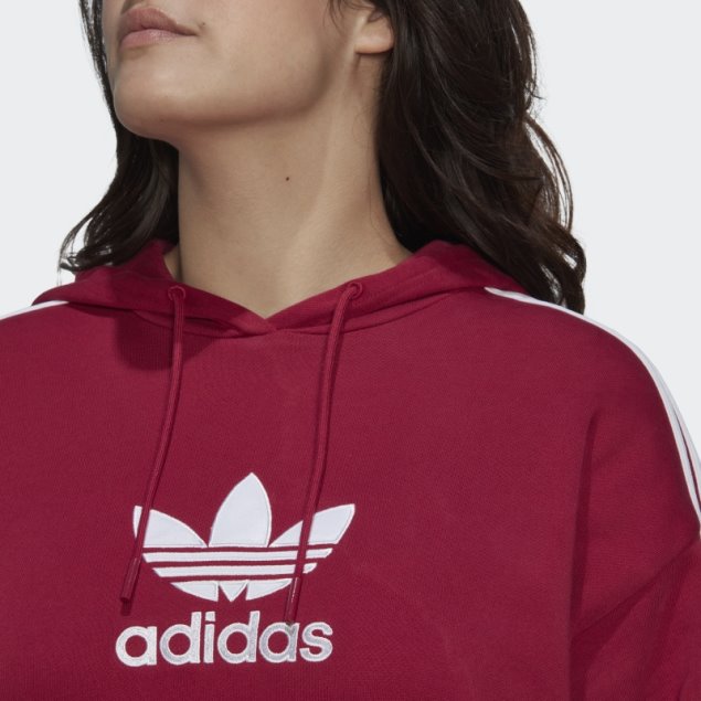 Sudadera Con Capucha Adicolor Trefoil (talla Grande) Burdeos Adidas