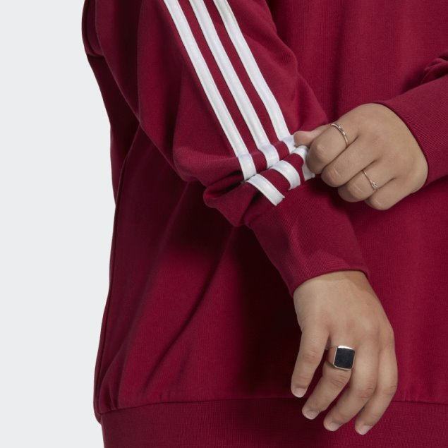 Sudadera Con Capucha Adicolor Trefoil (talla Grande) Burdeos Adidas
