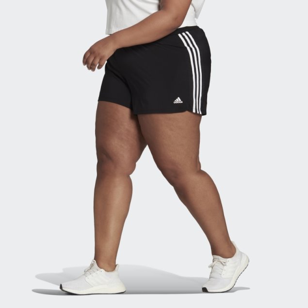 Pacer 3-stripes Woven Shorts (talla Grande) Adidas Negro