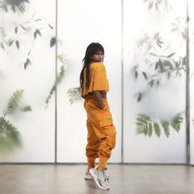 Pantalones Cargo De Lona Naranja Focus (todos Los Géneros) Adidas