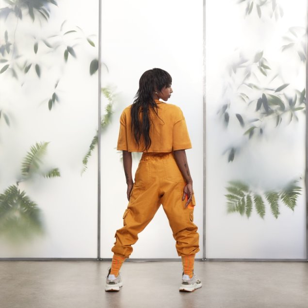 Pantalones Cargo De Lona Naranja Focus (todos Los Géneros) Adidas