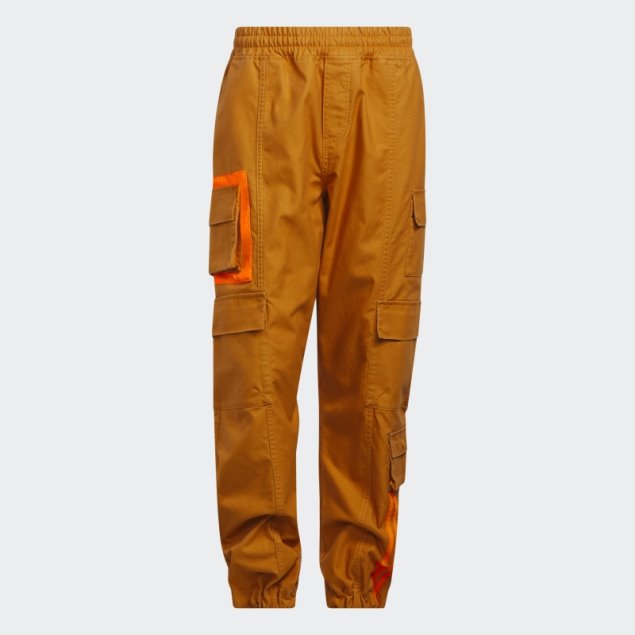 Pantalones Cargo De Lona Naranja Focus (todos Los Géneros) Adidas