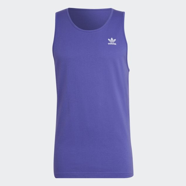 Adidas Camiseta Sin Mangas Violeta Adicolor Essentials Trefoil