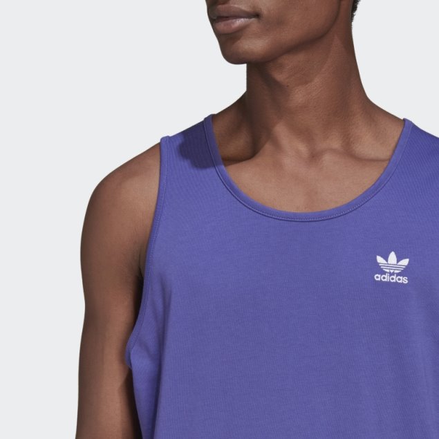 Adidas Camiseta Sin Mangas Violeta Adicolor Essentials Trefoil
