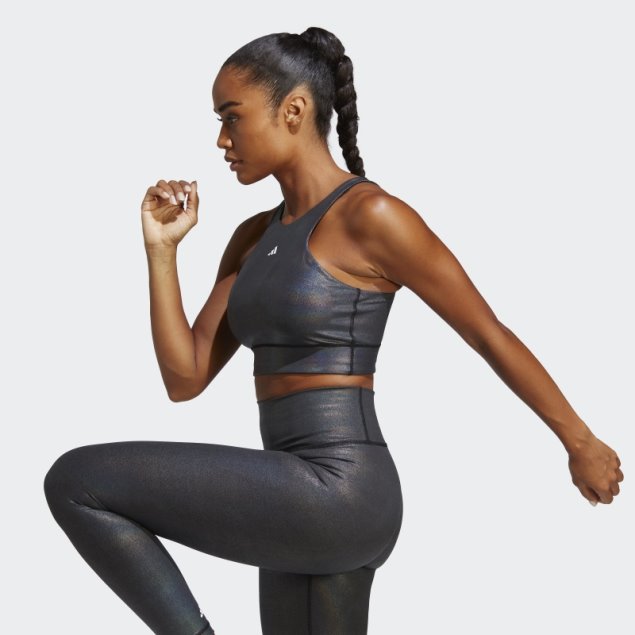 Sujetador Palangre De Sujeción Media Adidas Powerimpact Training Carbon