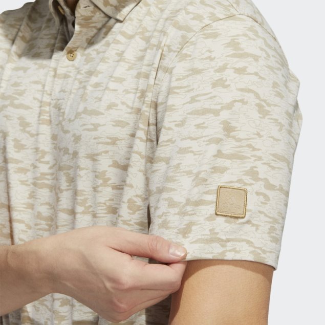 Polo Adidas Hemp Go-to Con Estampado De Camuflaje
