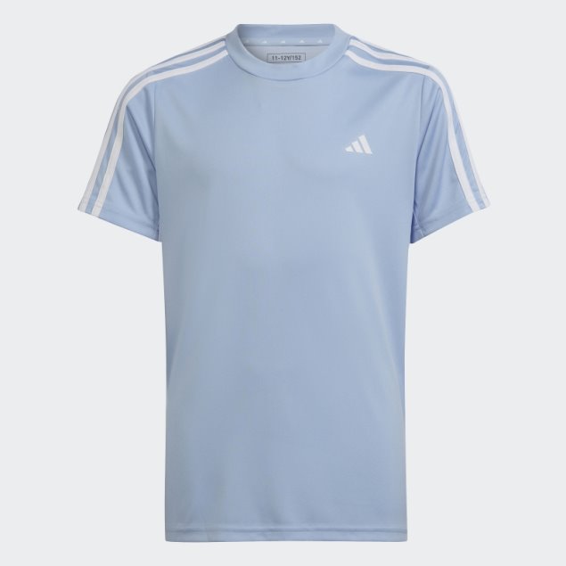 Camiseta Regular De 3 Rayas Aeroready Esencial De Tren Azul Amanecer Adidas